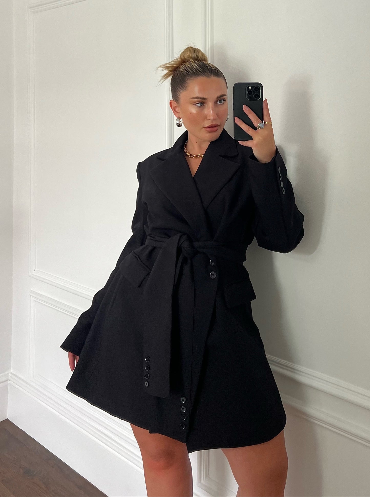 Issa Belted Blazer Dress